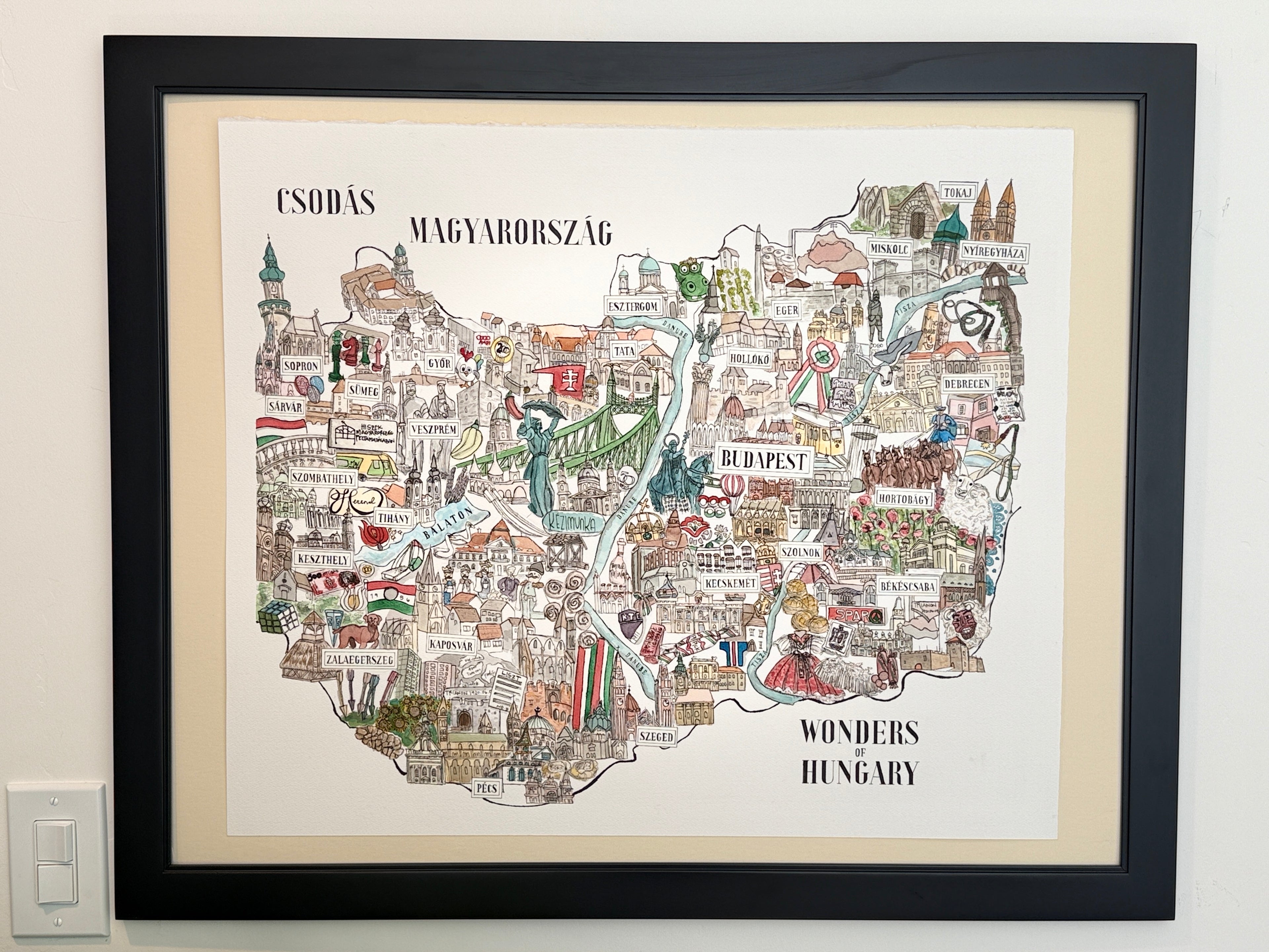 Wonders of Hungary Map