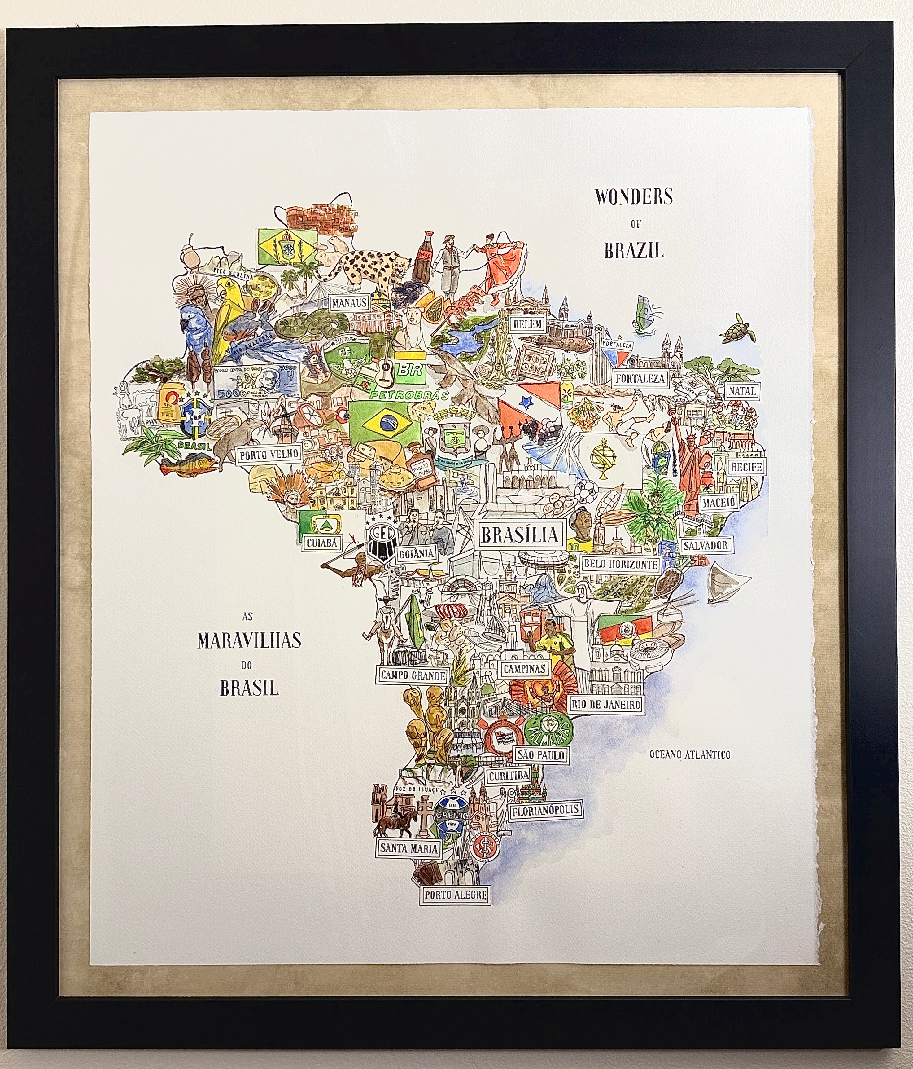 Wonders of Brazil Map