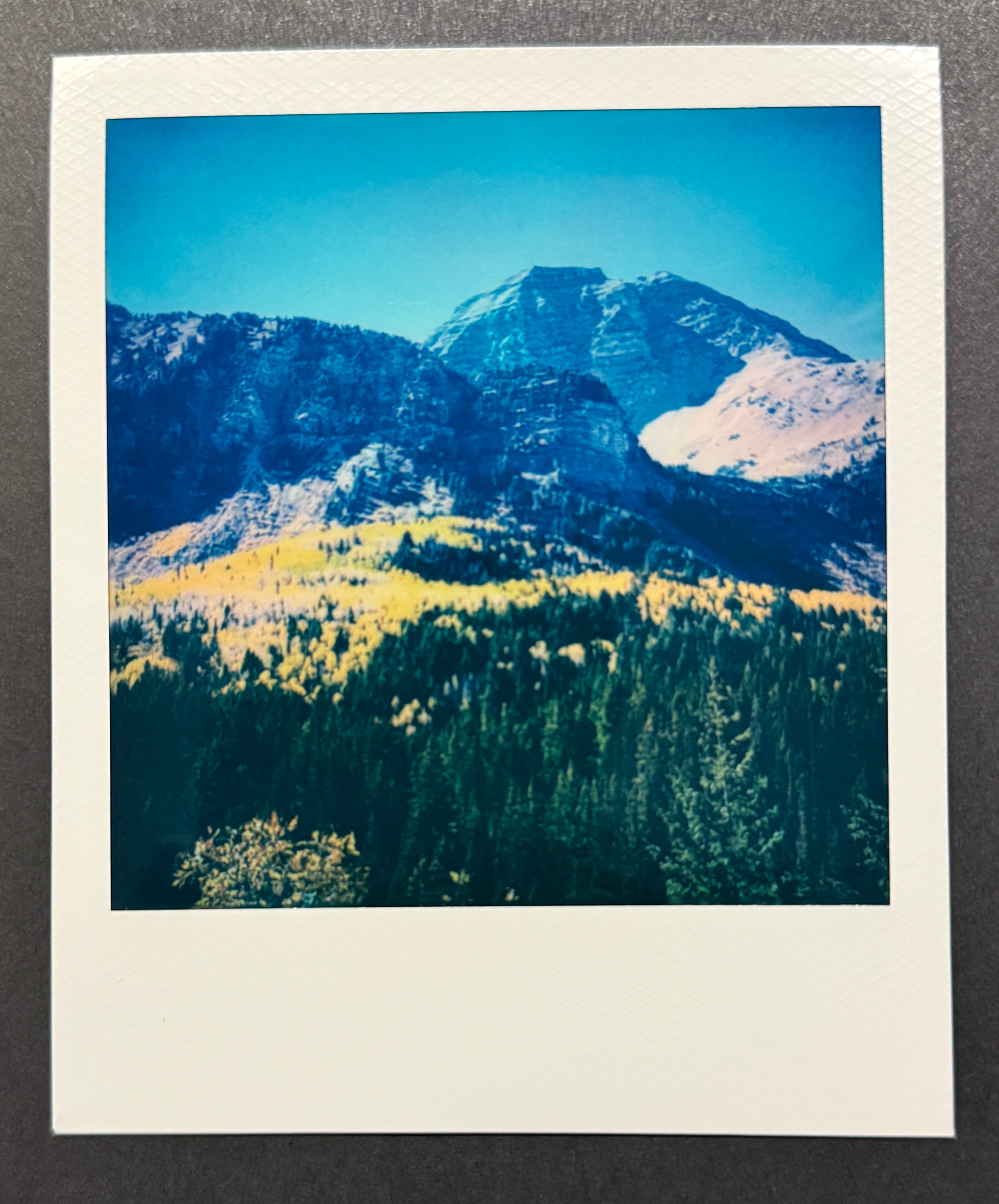 Timpanogos Mountains Polaroid